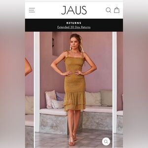 Yellow Jaus Dress